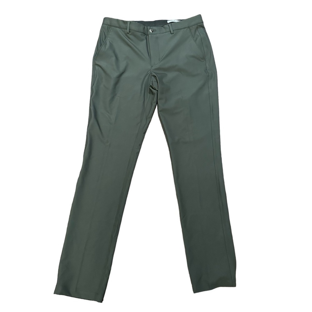 NWT Greg Norman Performance Classic Four Way Stretch Pants Olive Green Size 32